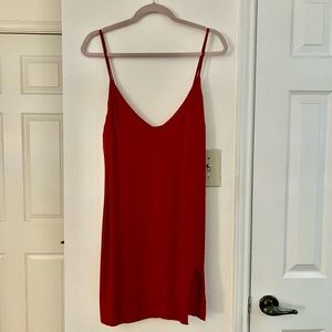 Reformation Marlowe Cherry Red Dress